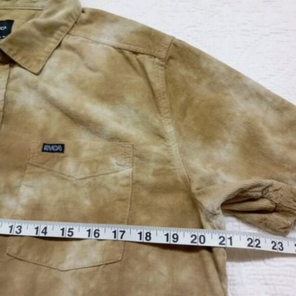 RVCA Mens Regular Fit Tie-Dye Short Sleeve Shirt Size M Cotton - Picture 8 of 10